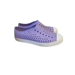 Native Shoes Jefferson Slip-On Sneakers Lavender Purple Kids J5 Women’s 7